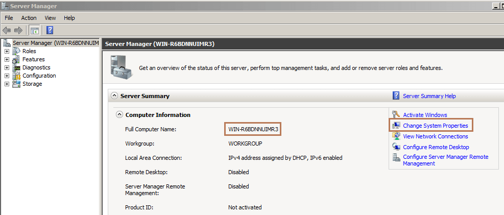 Rename Server Name in Windows Server 2008 Rename Server Name in Windows Server 2008