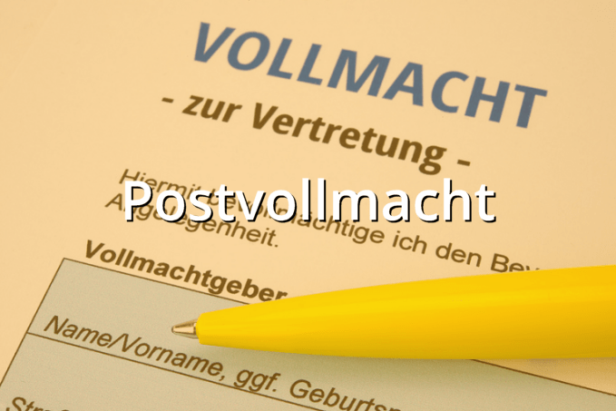 Postvollmacht Muster Musterix