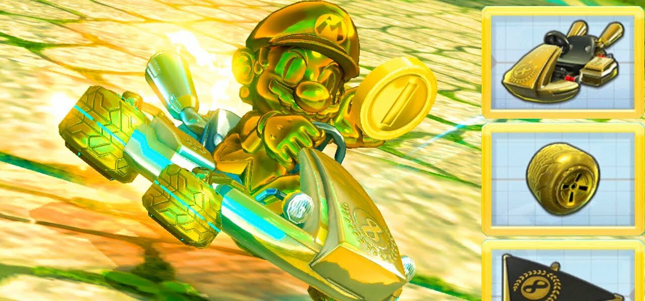 How To Unlock All Gold Kart Parts And Gold Mario in Mario Kart 8 Deluxe