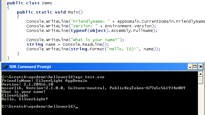 by Jamie Cansdale Silverlight Console Applications by Jamie Cansdale Silverlight Console Applications