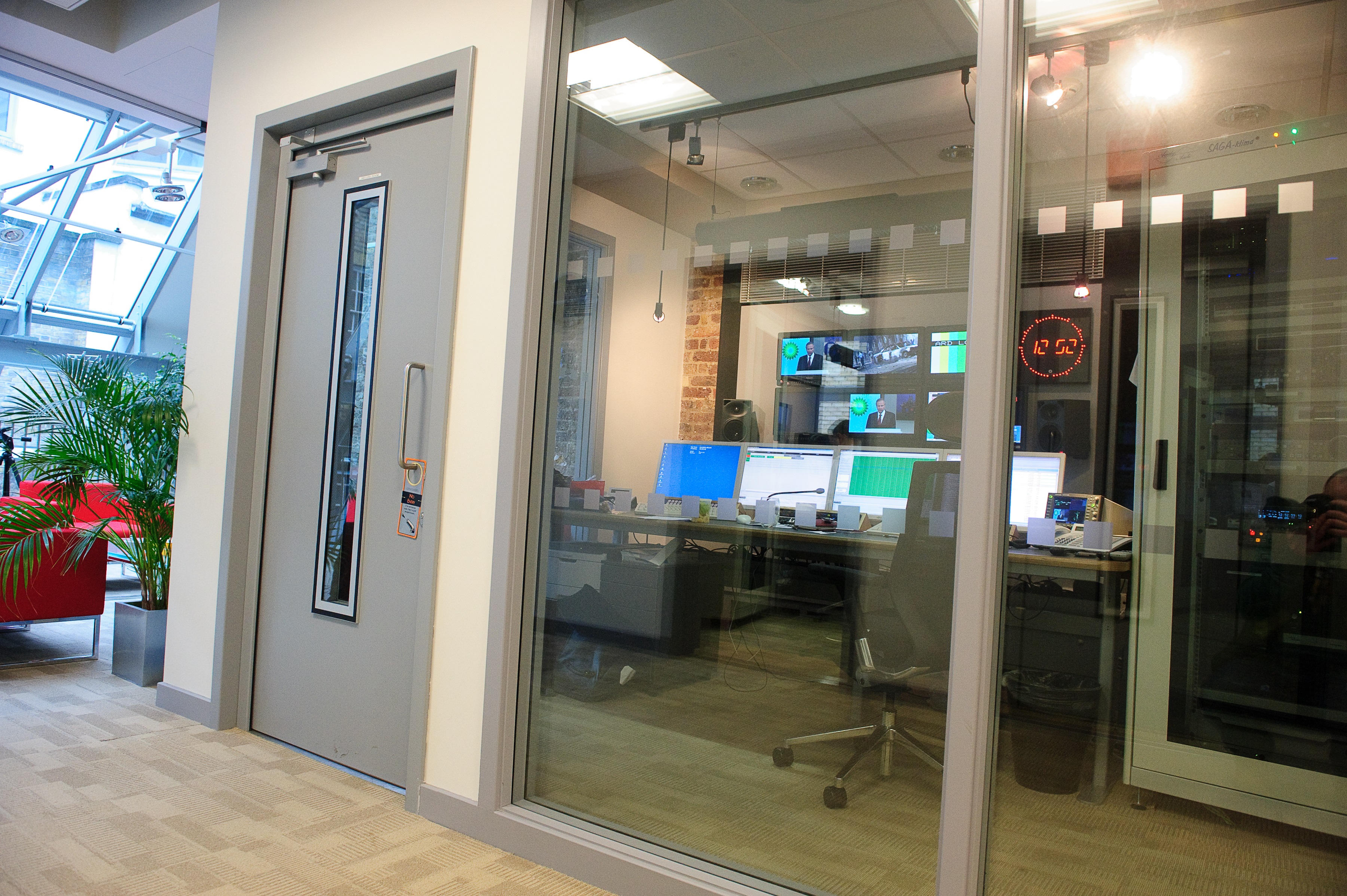 Fully Glazed Acoustic Doors Sound Insulation Mute Soundproofing