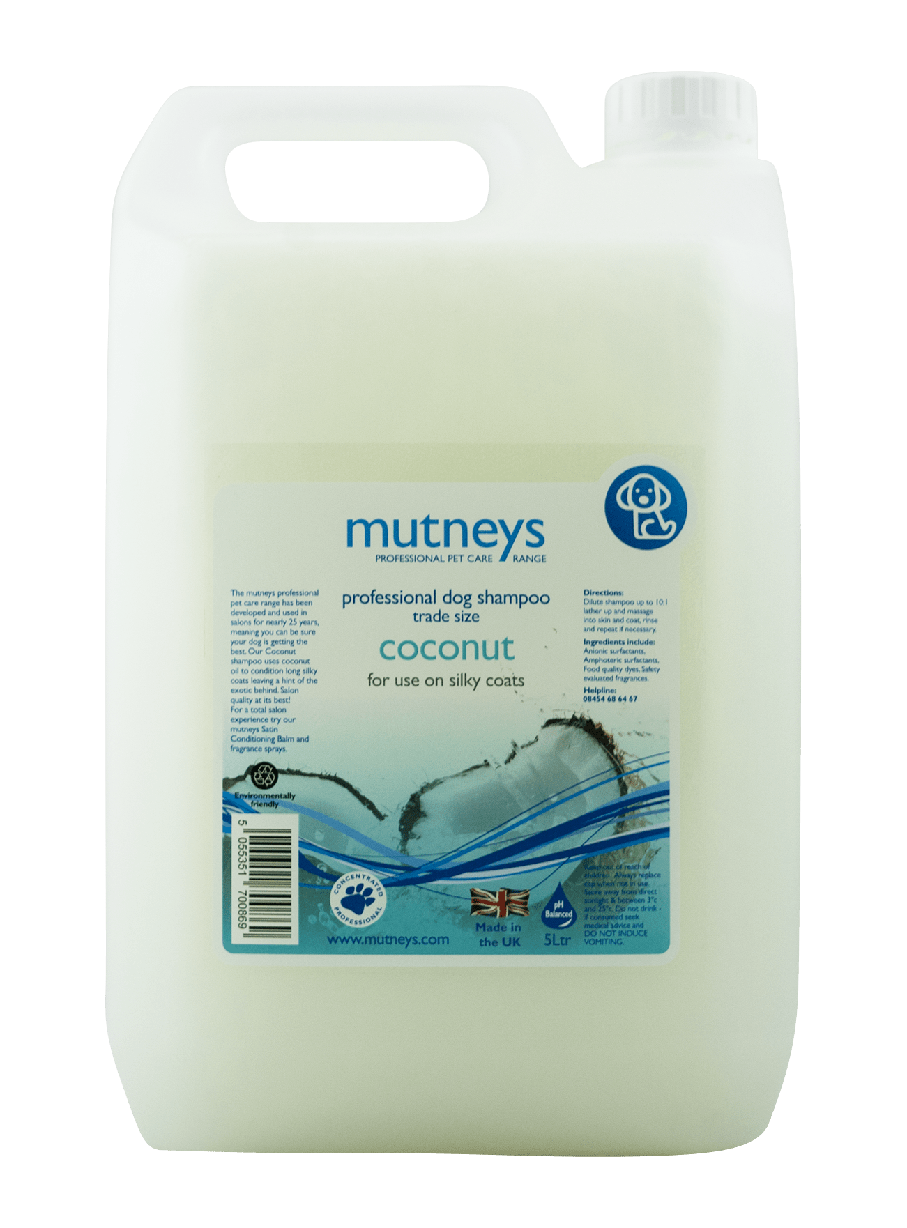 Coconut Shampoo Shampoo For Silky Dog Coats Mutneys