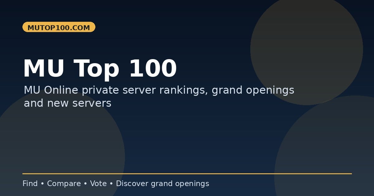 MU Online 2026 Download, Classes, Seasons & Private Server Guide(05)