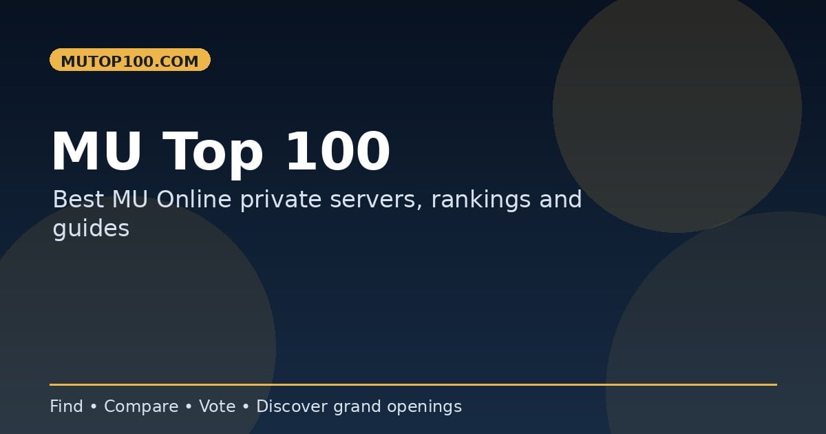MU Online Grand Opening Calendar 2026 Find Fresh Start Private Servers(06)