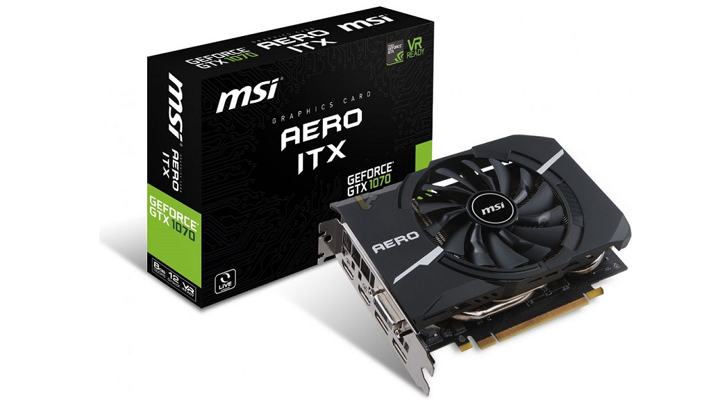 Nuevas MSI GTX 1070,1060 y 1050(Ti) AERO ITX, potencia