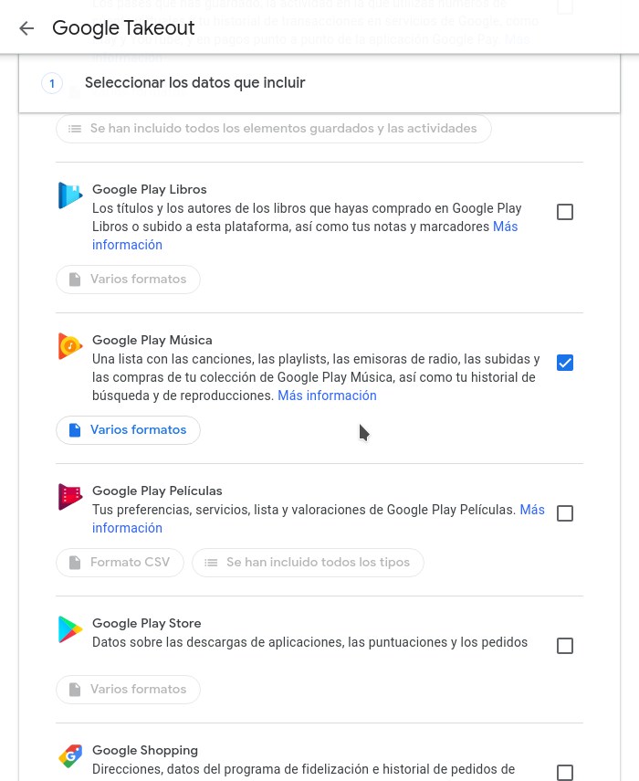 Ya puedes exportar tu colección de Google Play Music desde