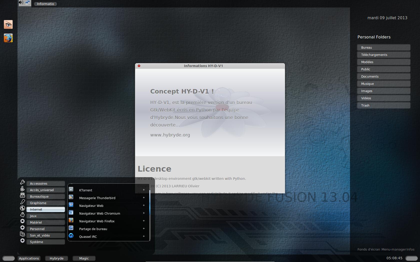 Cambia de escritorio sin cerrar sesión con Hybryde Fusion 13.04 MuyLinux