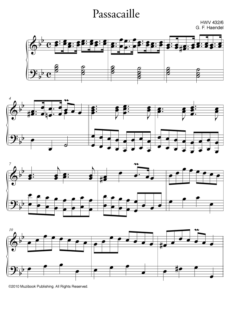 Partition chant haendel