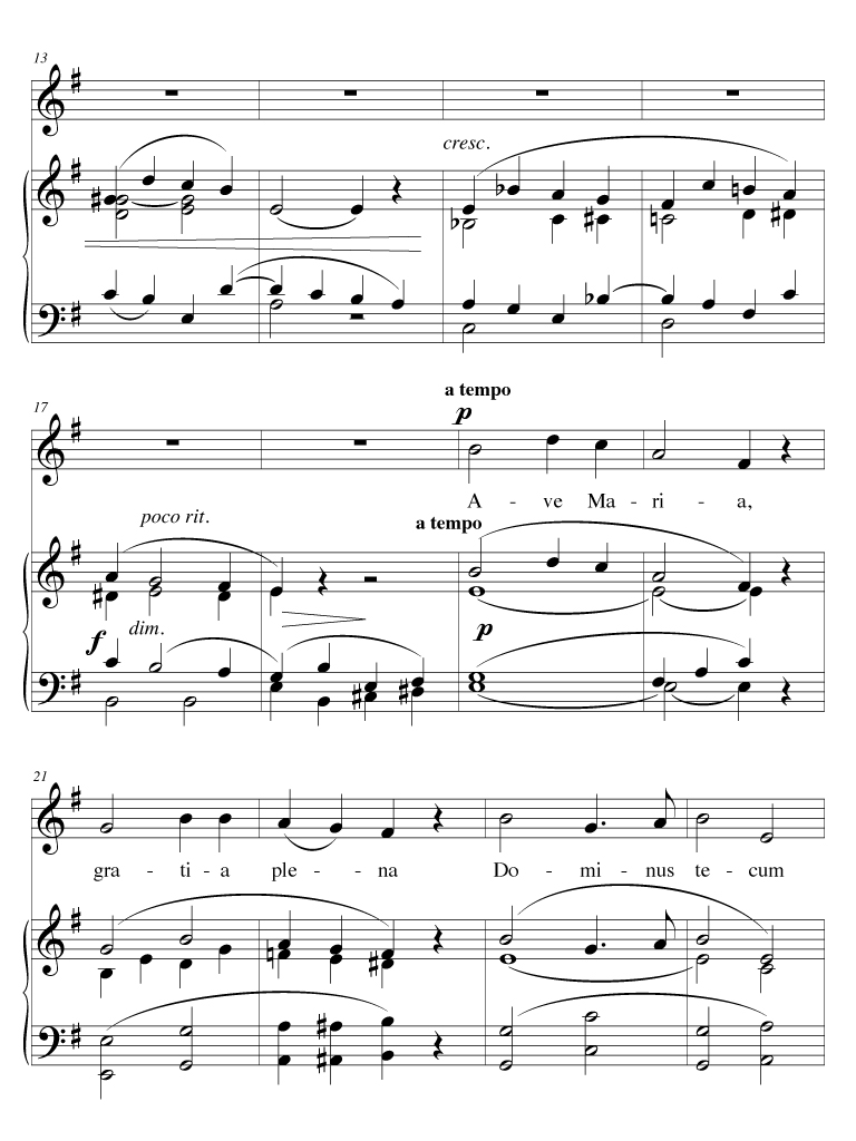 Ave Maria Piano et Chant, Voix Moyenne César Franck (EAN13 3700681102891) Muzibook.fr