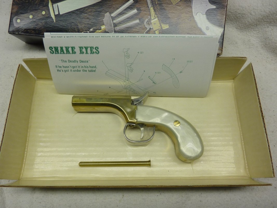 SOLD Snake Eyes double percussion pistol by Classic Arms .36 cal NEW