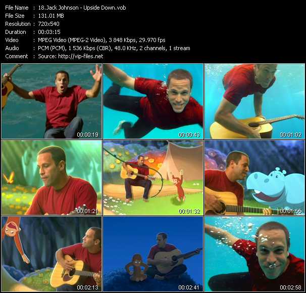 Jack Johnson «Upside Down» VOB File
