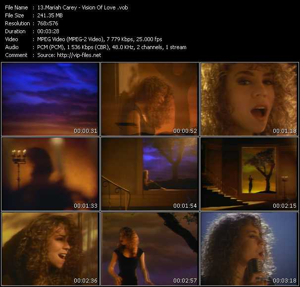 Mariah Carey «Vision Of Love» VOB File