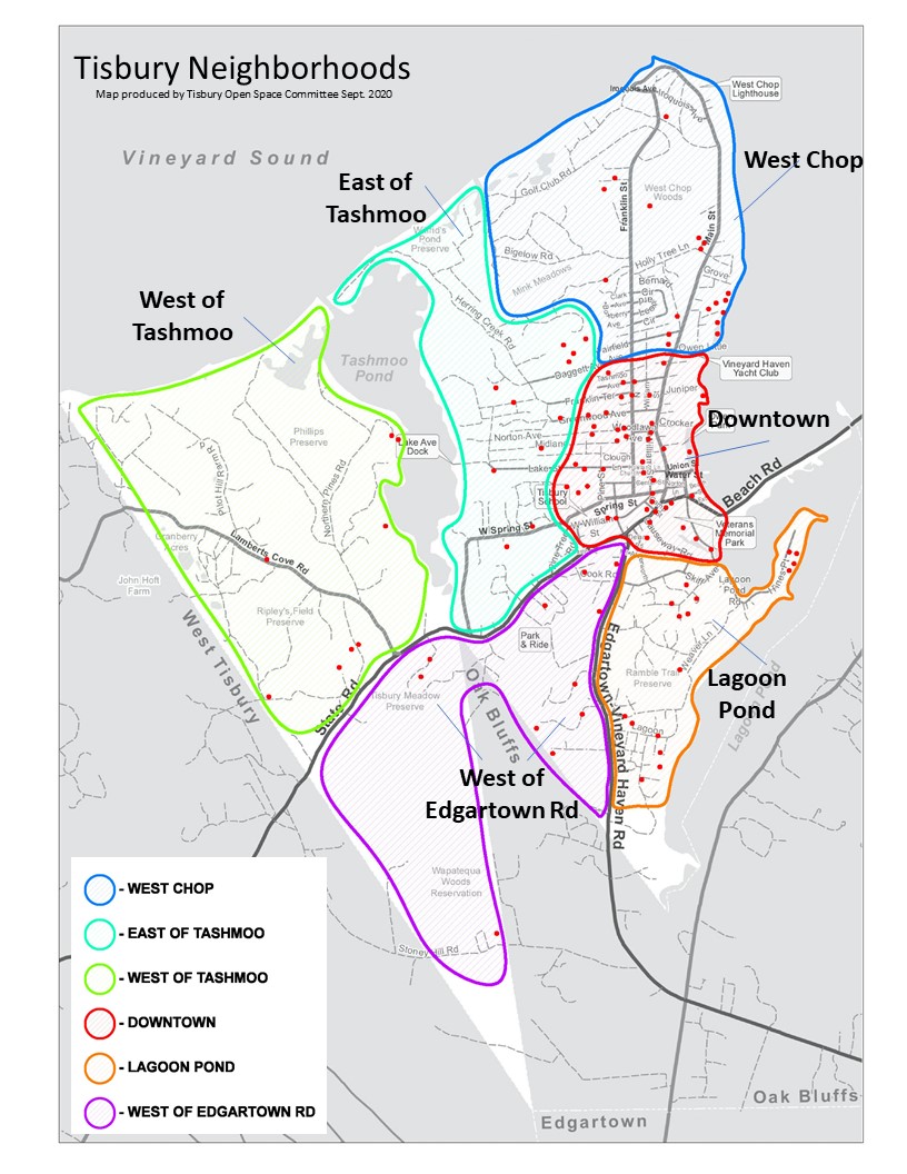 Tisbury Neighborhood Map