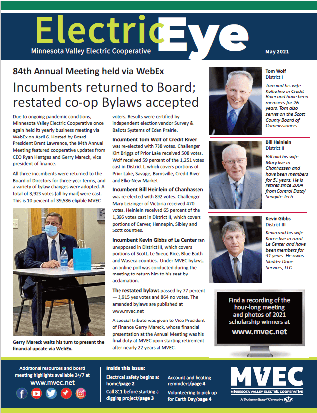 Electric Eye Newsletter Minnesota Valley Electric