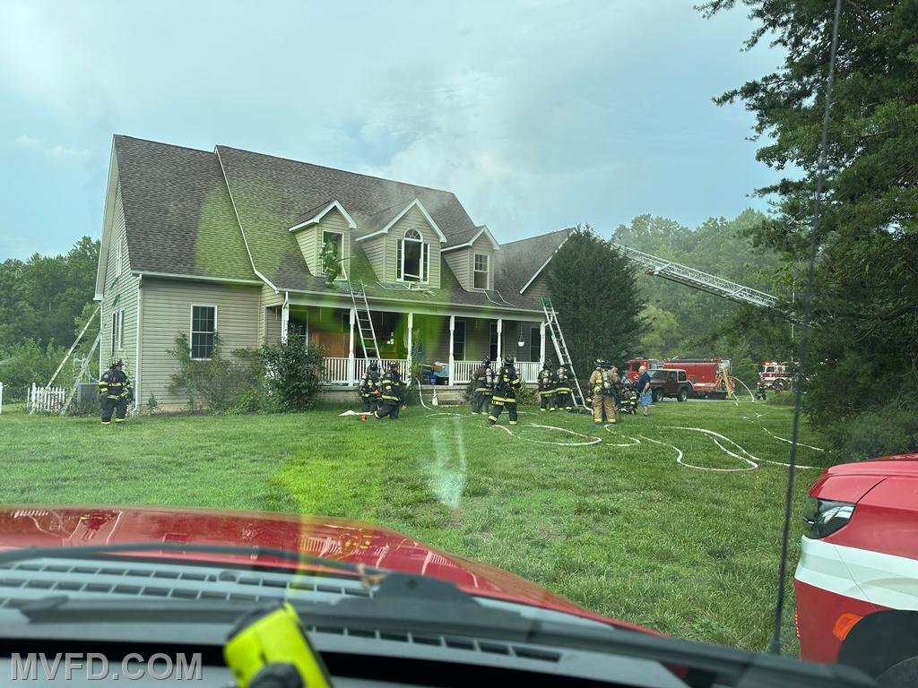 Oema Court House Fire Mechanicsville VFD