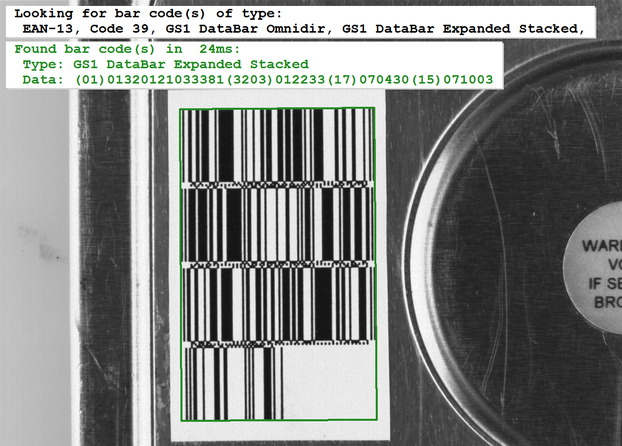 Bar Code & Data Code Reading MVTec Software