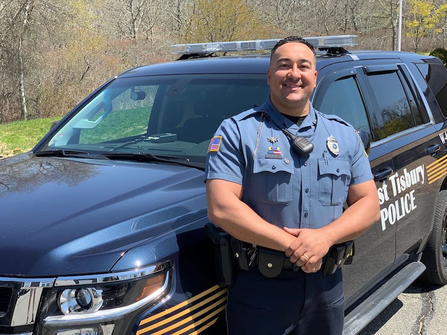 Bradley Cortez is West Tisbury Officer of the Year The Martha's Vineyard Times
