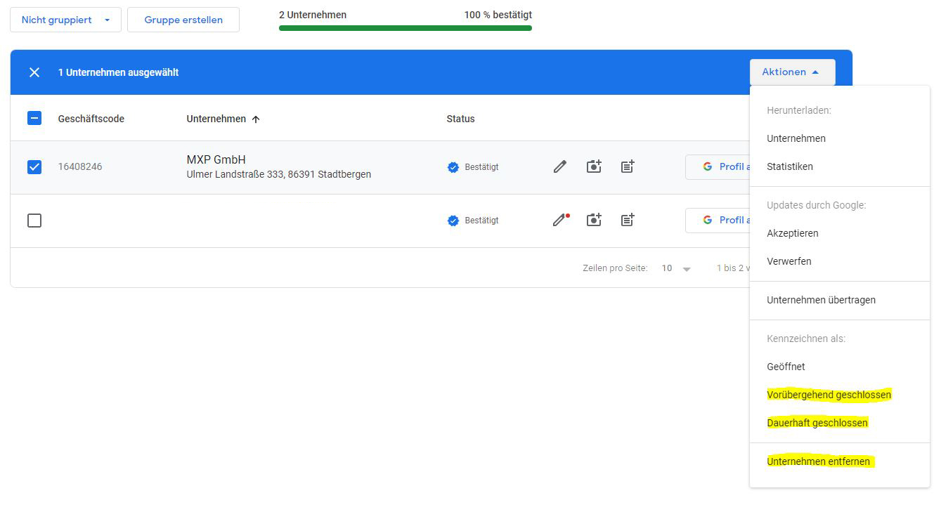 Google Business Eintrag löschen I MXP Tech Tutorial