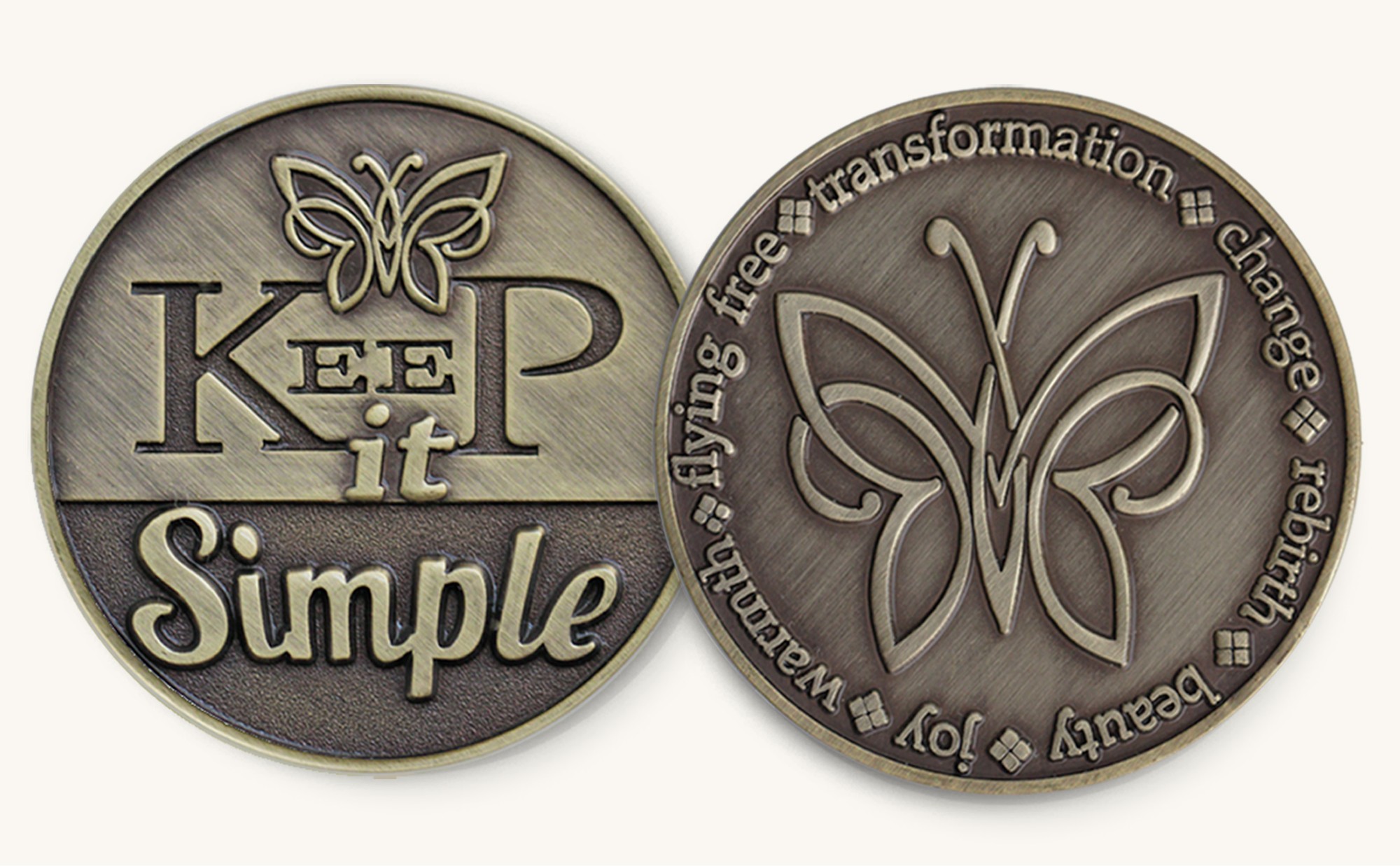 Keep it Simple Antique Bronze Medallion