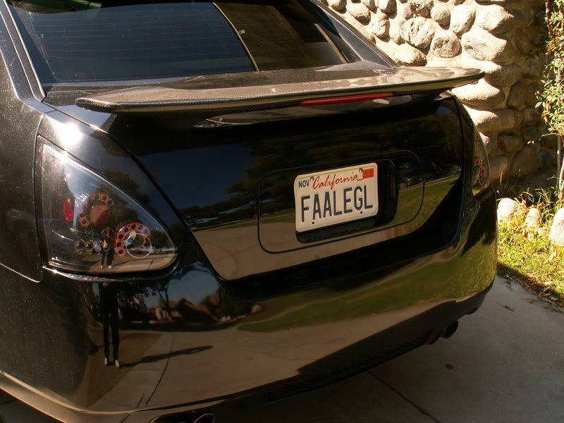 Carbon Fiber Rear WRX Spoiler on 6thgen Maxima