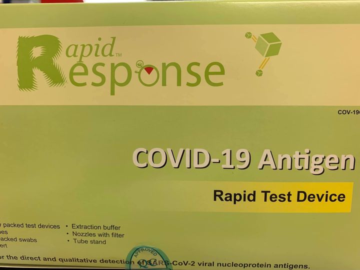 The COVID REPORT Rapid Antigen COVID tests now available at Espanola