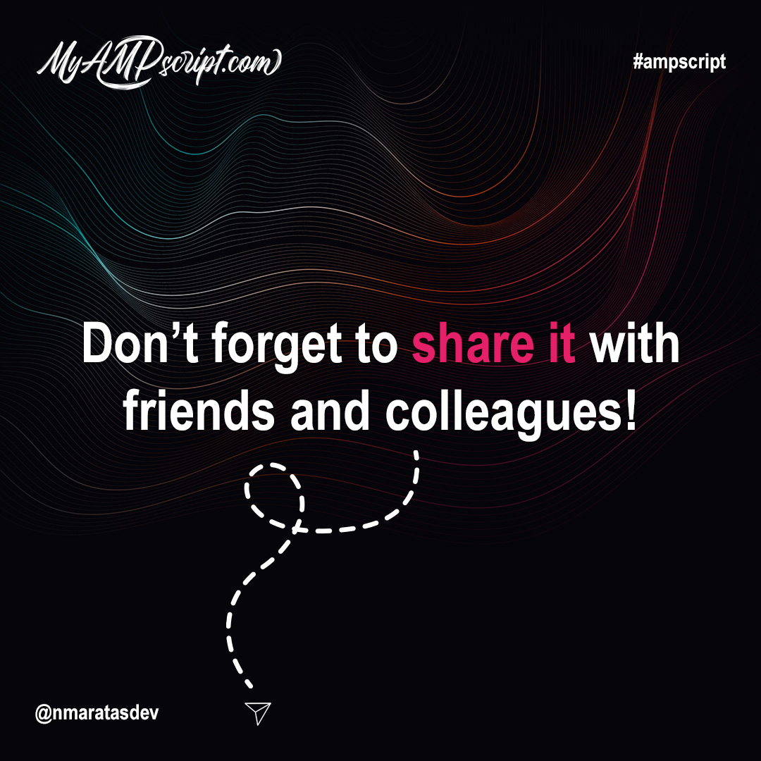 AMPscript Basics Part 1