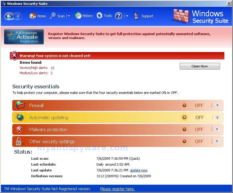 How to remove Windows Security Suite (Uninstall instructions)