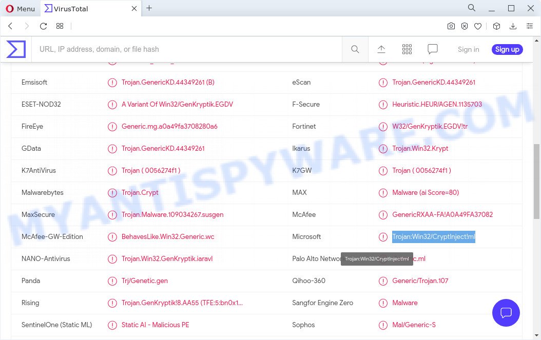 How to remove TrojanWin32/CryptInject!ml, Recover encrypted files