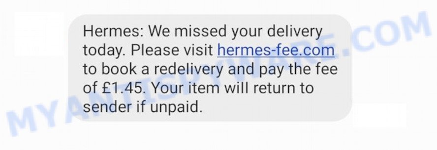Hermes Redelivery SCAM (Virus removal guide)