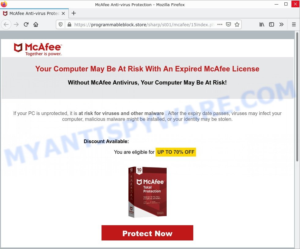 MICROSOFT WINDOWS With Preinstalled Mcafee POPUP SCAM (Virus removal