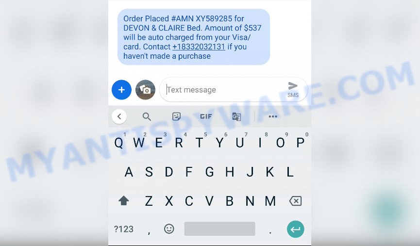 Provide the correct delivery address Scam Text