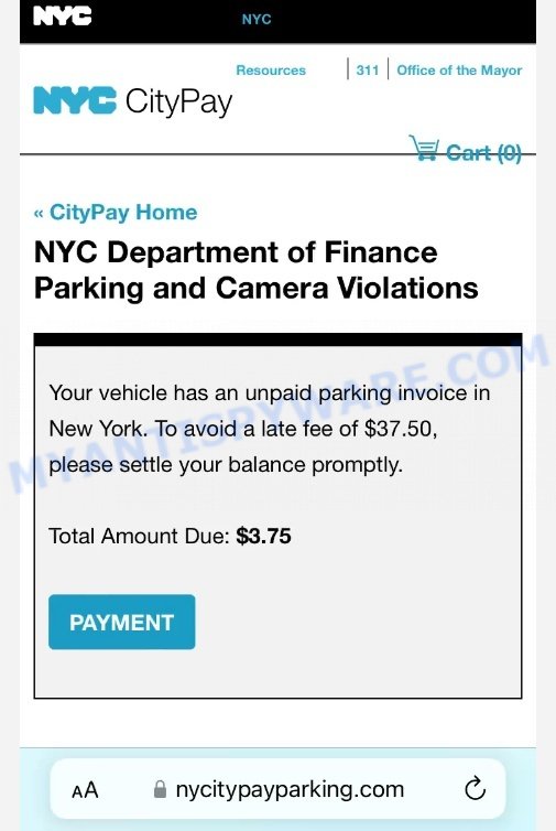 NY CityPay Parking Text Scam Alert What You Need to Know(02)