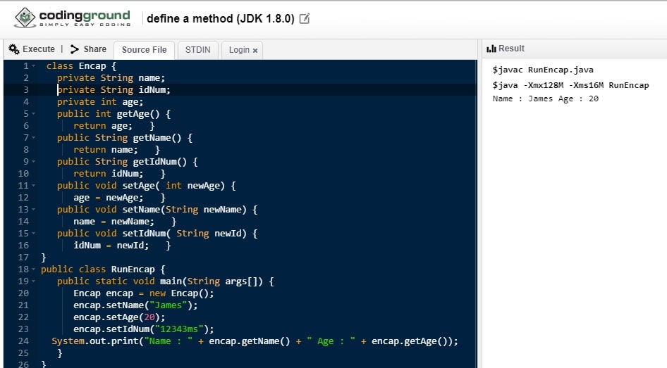 Encapsulation in Java Java Tutorial