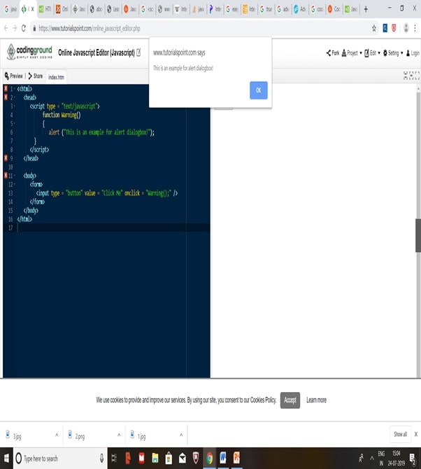 dialog boxes in javascript Popup boxes in javascript