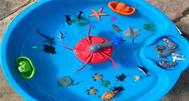 Sea Creatures Sensory Tray Nanny Anita My Baba