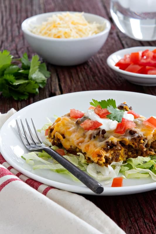 Impossibly Easy Taco Pie My Baking Addiction