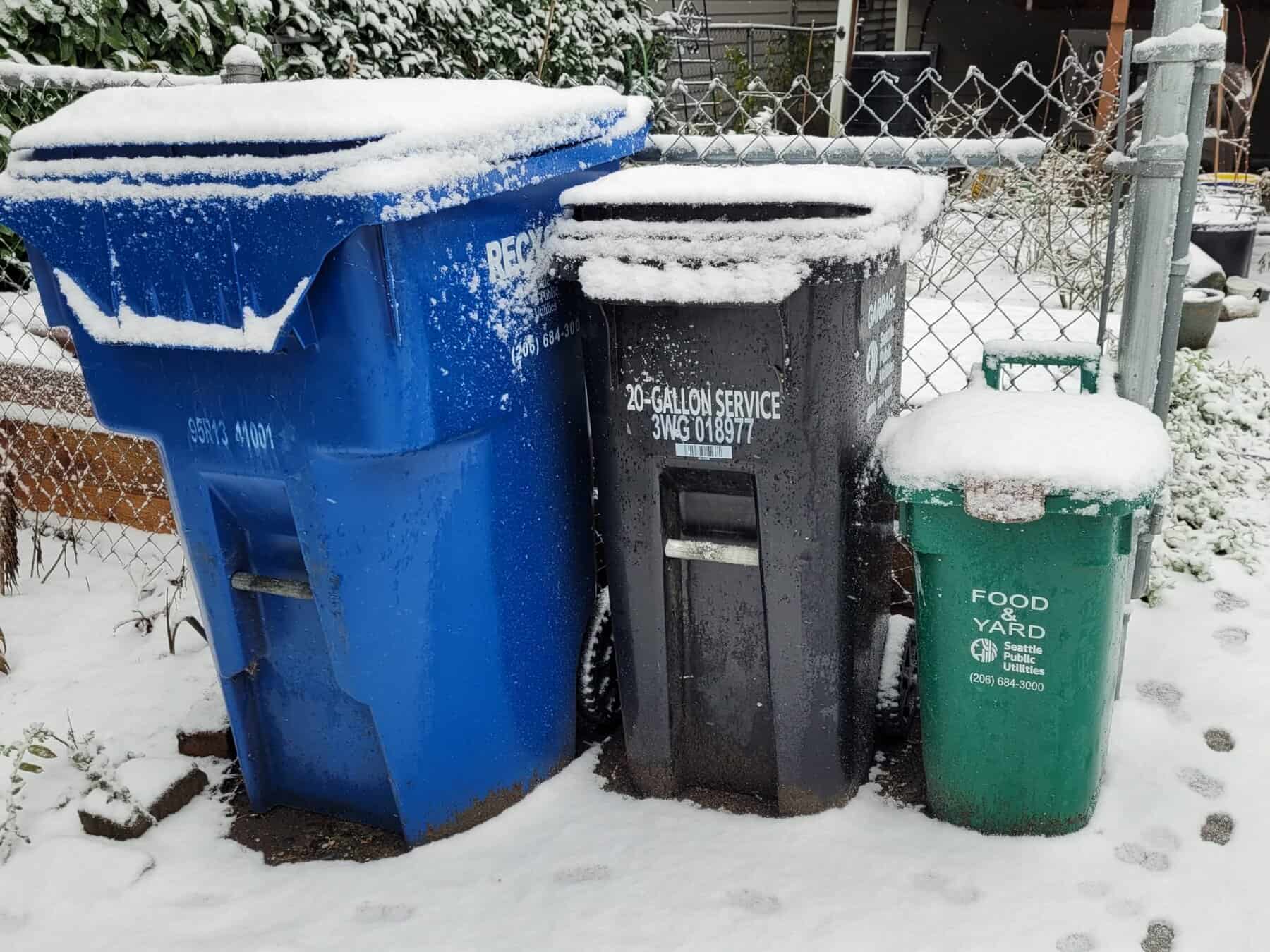 Garbage, recycling, and yard waste pickup cancelled for winter weather