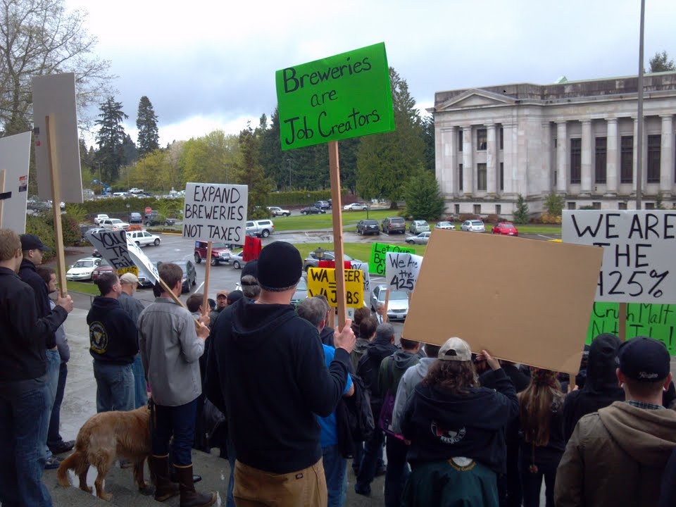 Ballard brewers voice opposition at beer tax protest My Ballard