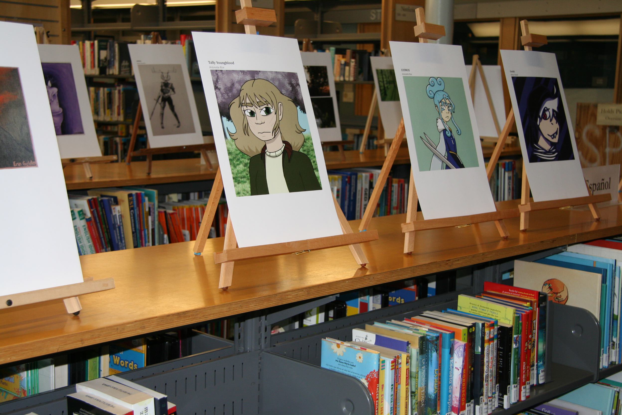Pieces from Ballard High School’s Ink Journal on display throughout