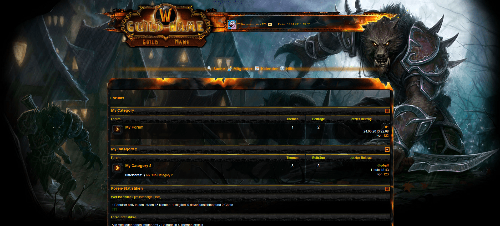 WoW Cataclismo Theme für MyBB 1.8.x Erweiterungen MyBB.de