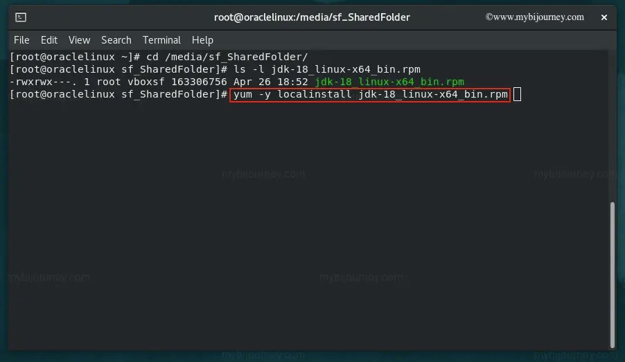 How to install Oracle JDK RPM in Oracle Linux 8.5
