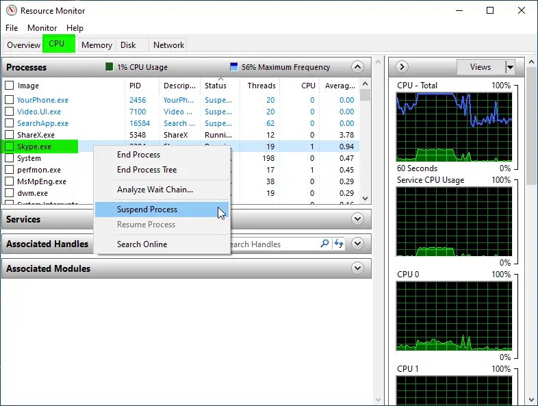 How PauseResume any Task or Process in Windows