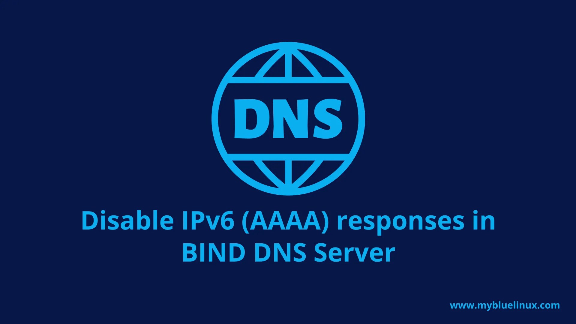 BIND Disabling IPv6 responses in bind dns server