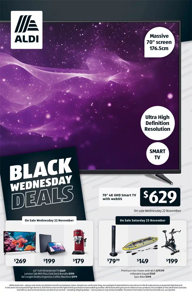 Aldi Black Friday Deals 2024 Australia