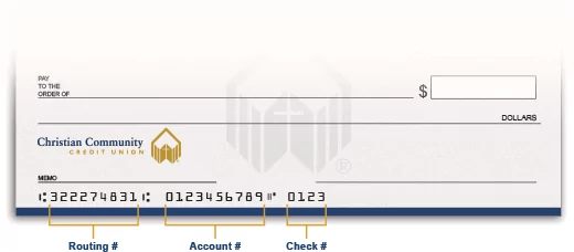 Routing & Transit Number Christian Community Credit Union