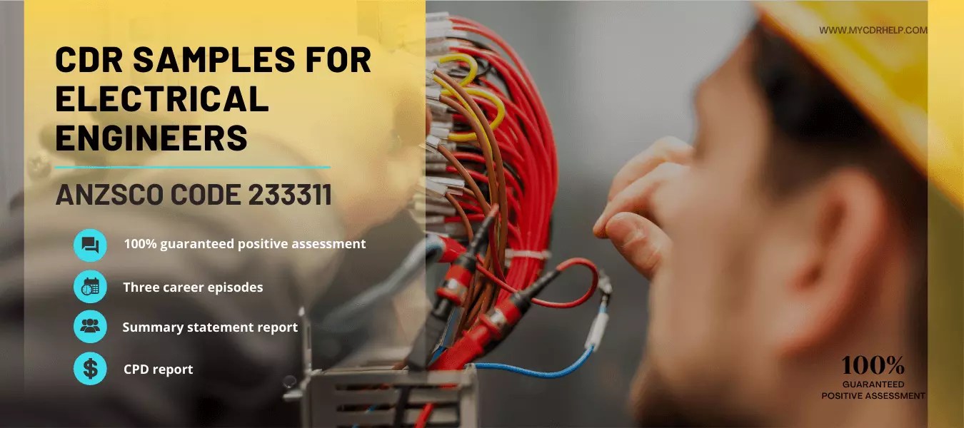 CDR REPORT SAMPLE FOR ELECTRICAL ENGINEERS ANZSCO Code 233311