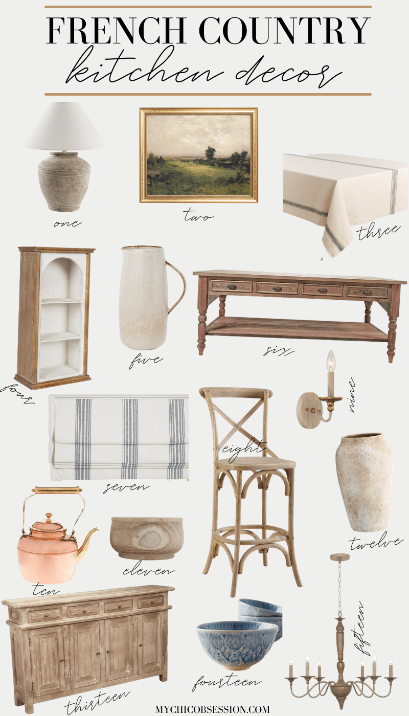 French Country Kitchen Decor Art