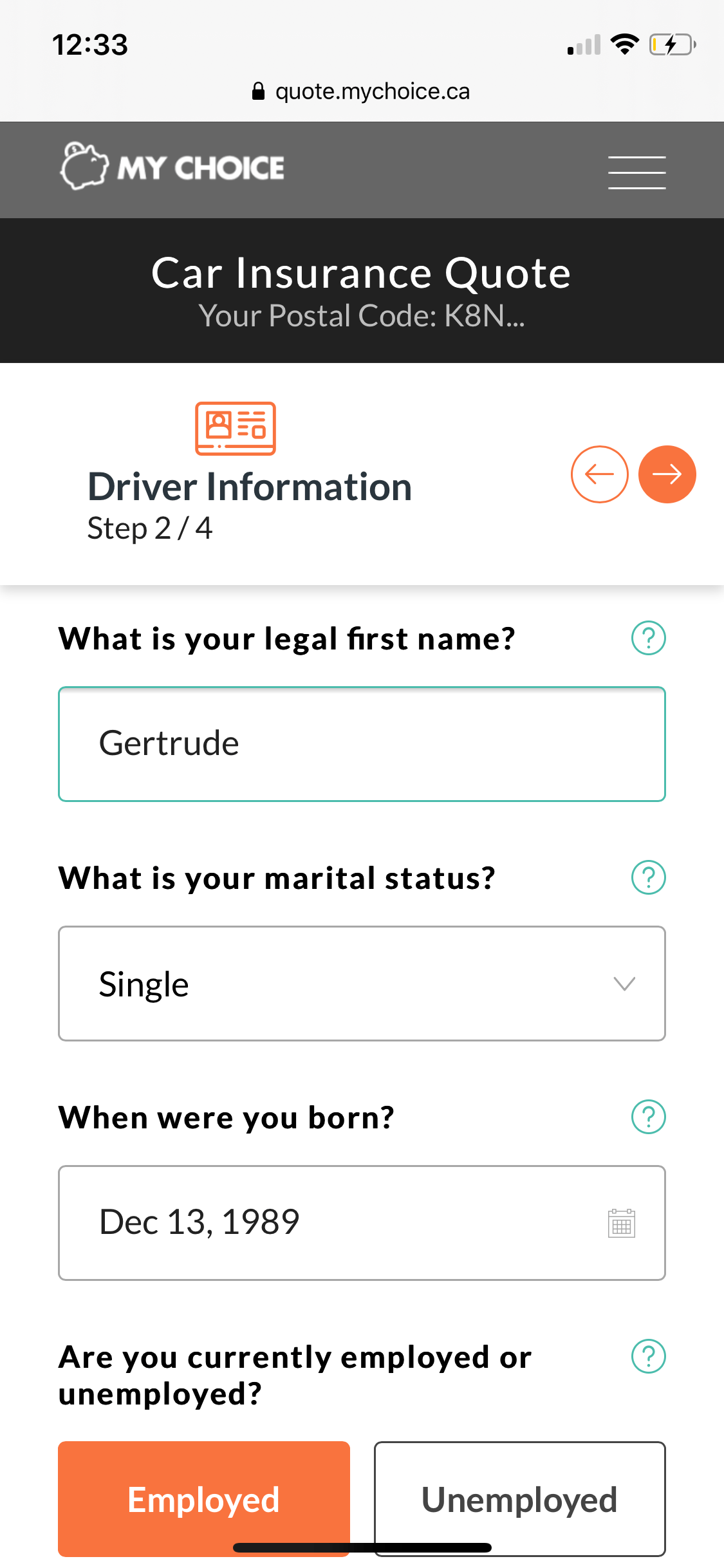 Toronto Car Insurance Calculator My Choice