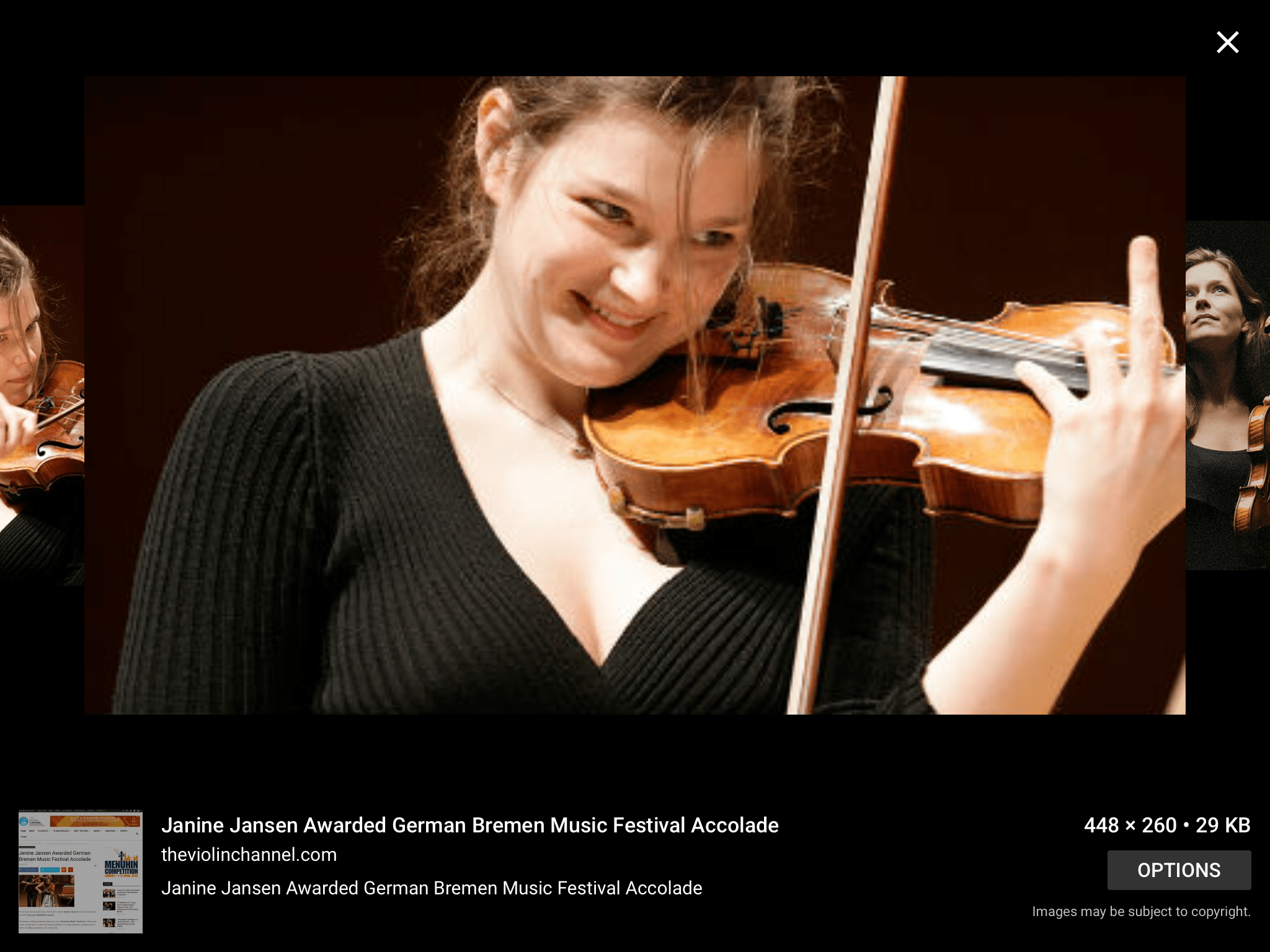 Janine Jansen plays Brahms My Classical Notes