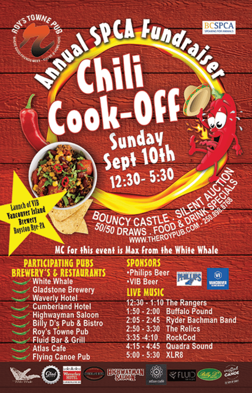 SPCA Fundraiser Chili CookOff My Comox Valley Now